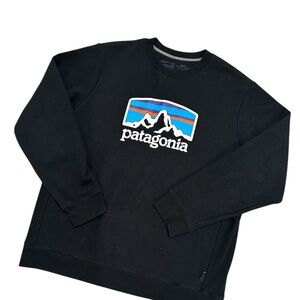🍃Patagonia Fitz Roy Horizons Uprisal Crew Logo Sweatshirt Oversized Gorpcore L
